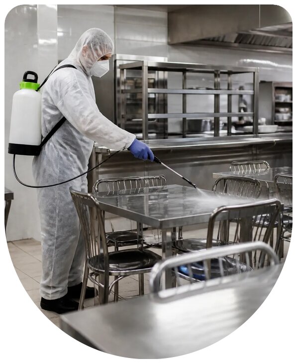 Профессиональная дезинфекция столовой с гарантией в Вольске
